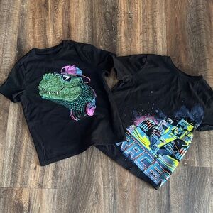 Kids Black Graphic T-Shirts